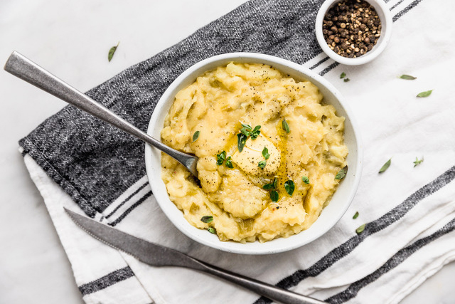 Apple, Celery and Fennel Mashed Potatoes